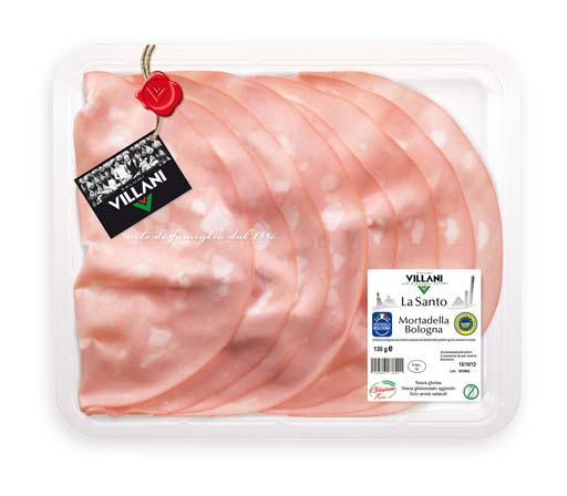 AFF. MORTADELLA SANTO IGP 130G-CT8PZ VILLANI