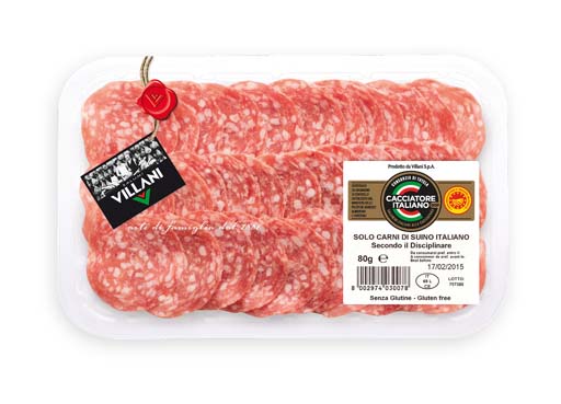 AFF.SALAME CACCIATORE DOP80G-CT10PZ VILLANI