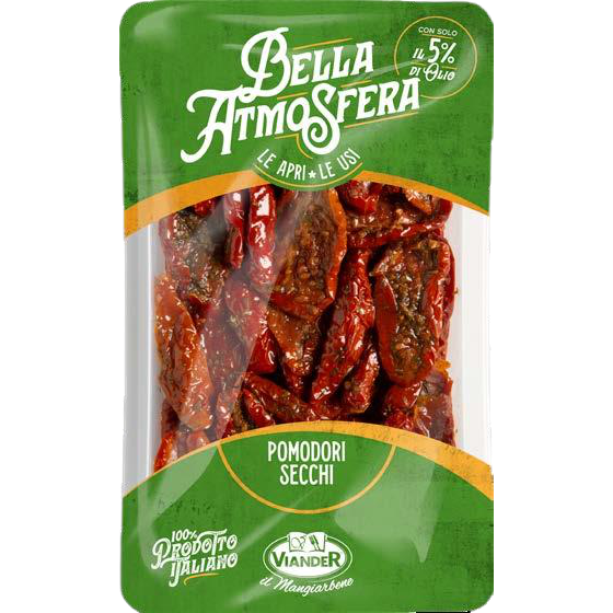 BELLA ATMOSFERA: POMODORI SECCHI AL FORNO 750G VIANDER