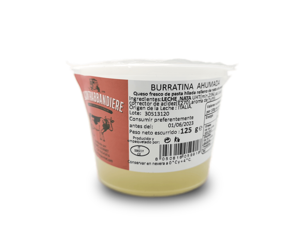 BURRATA AFFUMICATA 125GR "IL CONTRABBANDIERE"