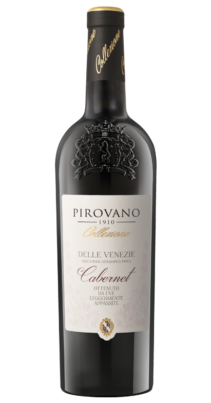 CABERNET TREVENEZIE IGT DA UVE LEGGERMENTE APPASSITE 13,5º COLLEZIONE PIROVANO