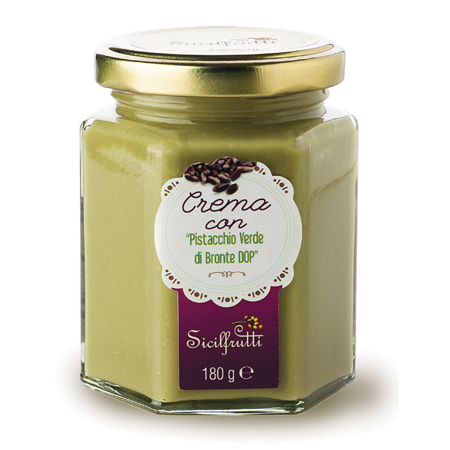 CREMA DI PISTACCHIO VERDE DI SICILIA DI BRONTE DOP 180GR