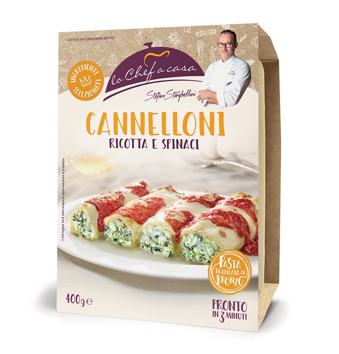 Cannelloni con ricotta e spinaci