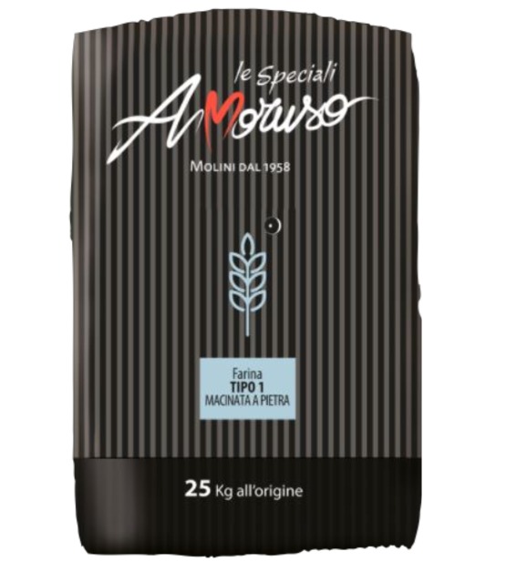 FARINA TIPO 1 MACINATA A PIETRA 25KG AMORUSO
