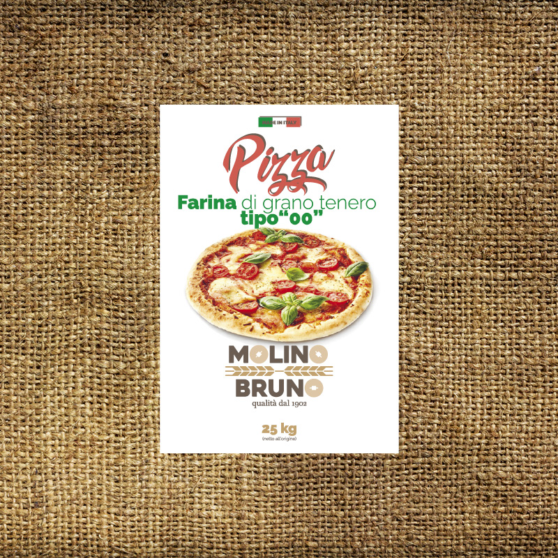 Farina 00 Pizza 25 Kg Molino Bruno