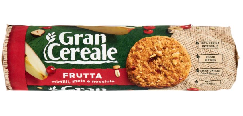 GRANCEREALE FRUTTA FIBRA 250GR*18