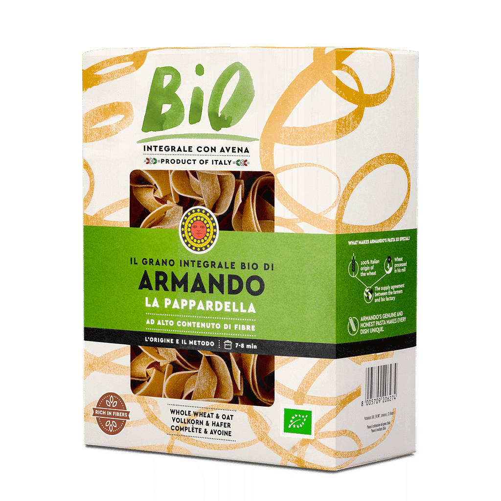 LA PAPPARDELLE INTEGRALE BIO 500gr*12 GRANO ARMANDO