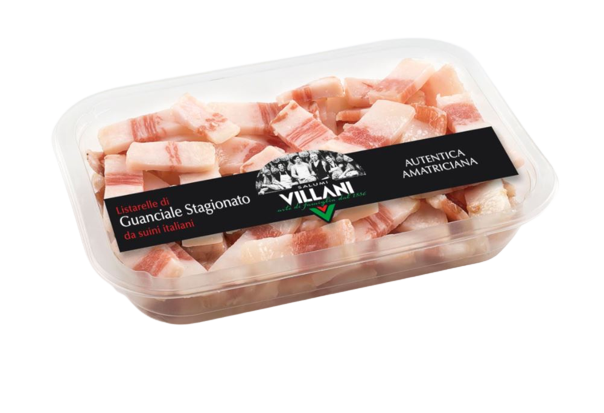 LISTARELLE (TIRAS) GUANCIALE (10 BANDEJAS x 120g)- VILLANI