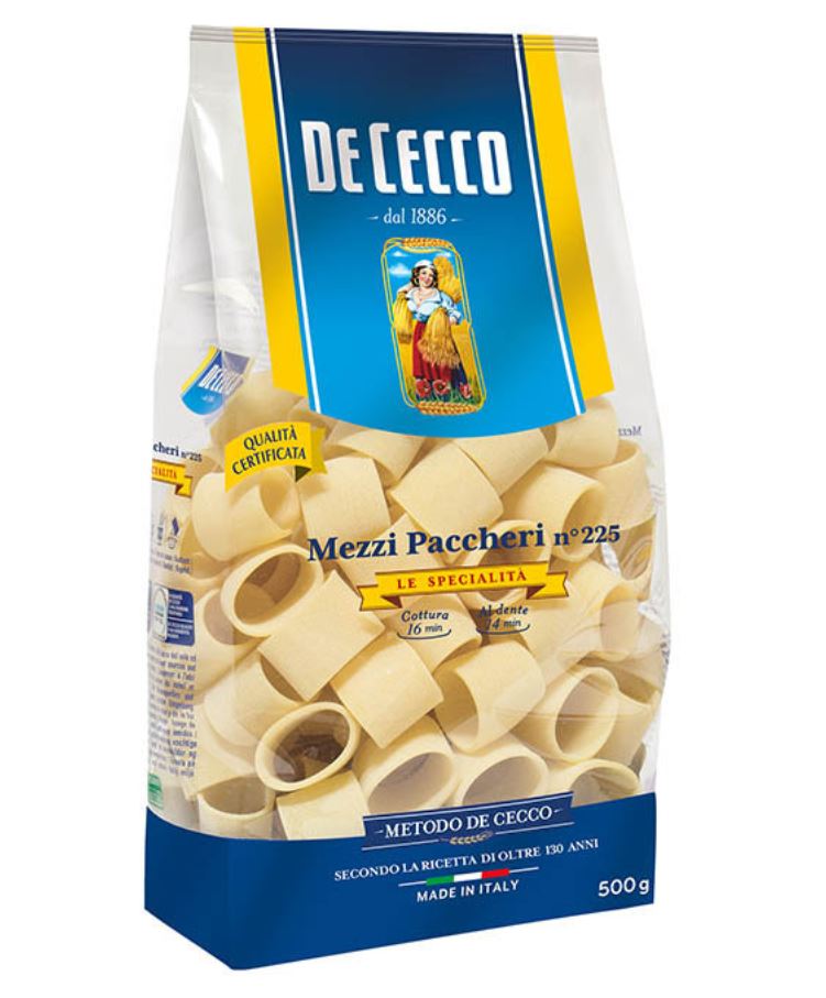 MEZZI PACCHERI nº225 500g*12 DE CECCO