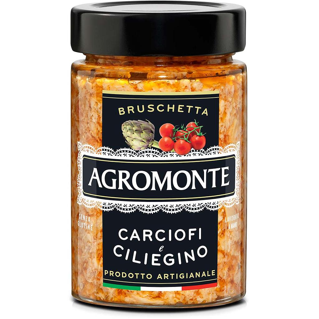 PANE & PASTA BRUSCHETTE CARCIOFI E CILIEGINO 106GR*12  AGROMONTE