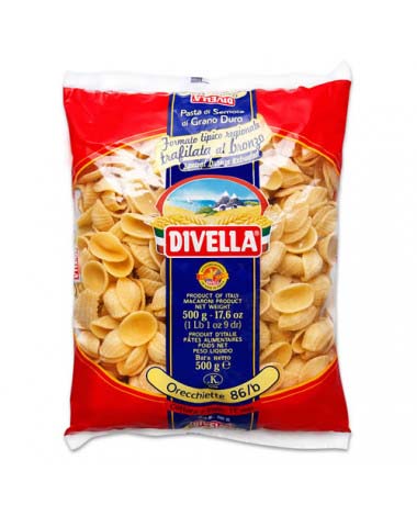 PASTA DIVELLA  ORECCHIETTE 500GR (Nº 86B)