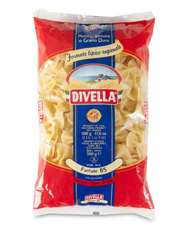 PASTA DIVELLA FARFALLE 24X 500GR (Nº 85)