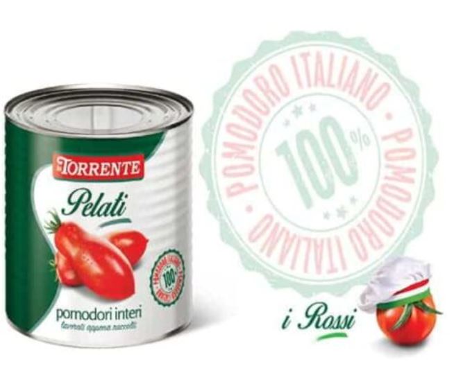 POMODORI PELATI 800GR LA TORRENTE*12