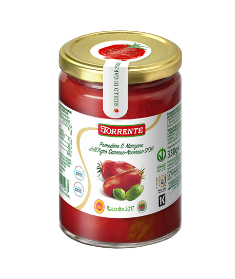 POMODORI PELATI DELL'AGRO SARNESE CON BASILICO 330GR*6 LA TORRENTE