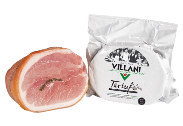 PROSCIUTTO COTTO TARTUFO MITAD 4KG APROX - VILLANI
