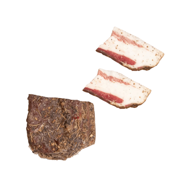 PANCETTA TESA RIGATA ST. ALLE ERBE AROMATICHE 6,5Kg Aprox- Saporito