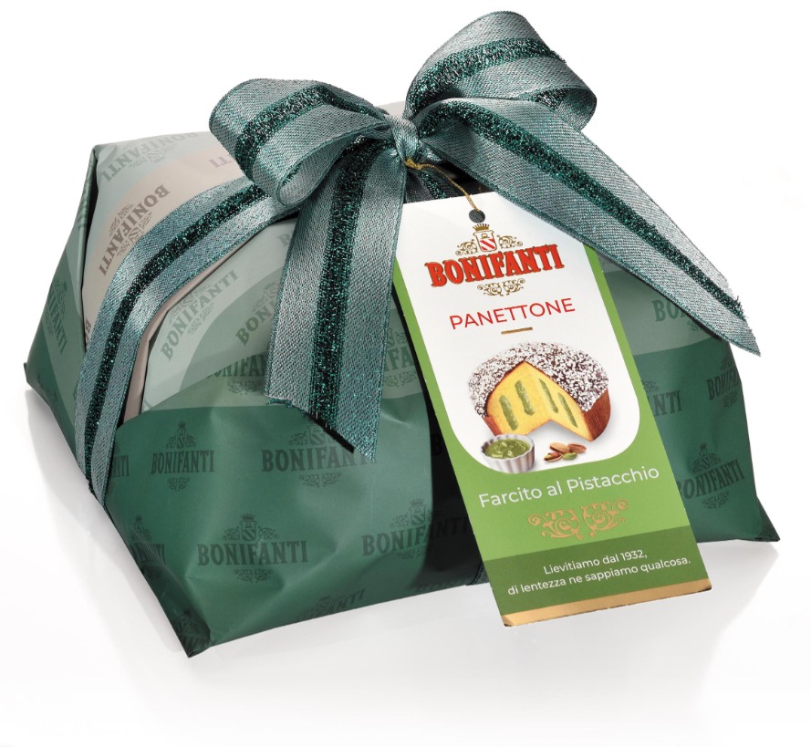 PANETTONE FARCITO AL PISTACCHIO INCARTO 850G 1x6 BONIFANTI