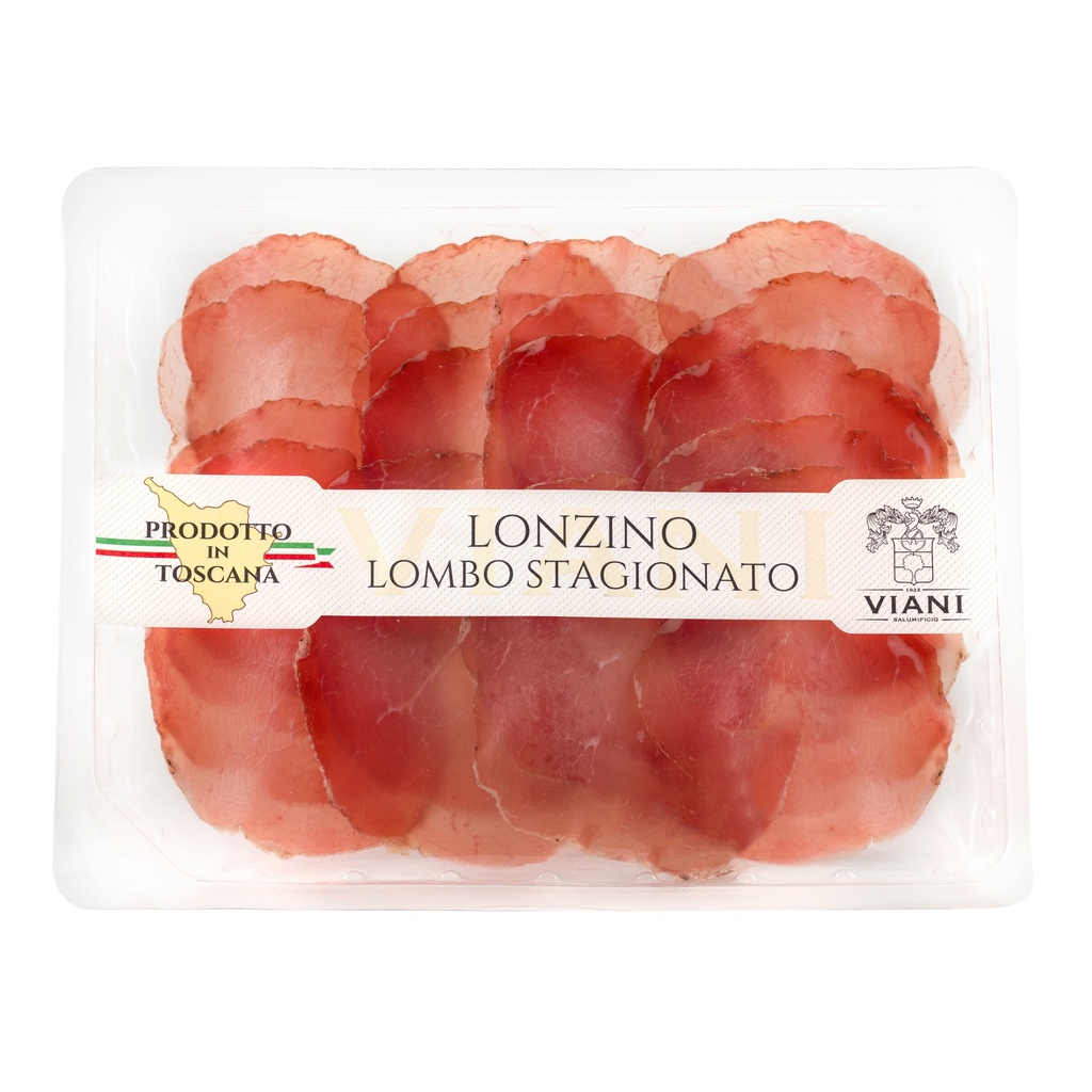 LONZINO LOMBO SUINO STAGIONATO aff 100g pfisso VIANI