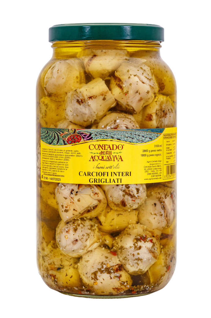 CARCIOFI INTERI GRIGLIATI VASO (2,9KG x 4) AGRA