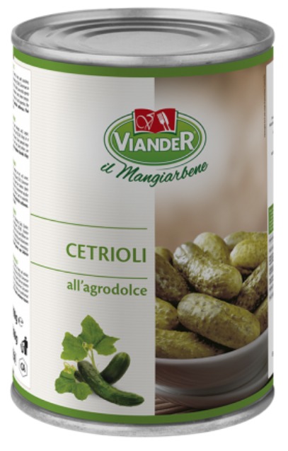 CETRIOLI AGRODOLCE (GURKEN) 2300GR VIANDER