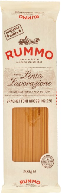 SPAGHETTONI GROSSI Nº220 (500GR X 24) RUMMO