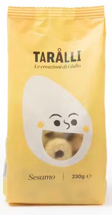 TARALLINI SESAMO 230G (20UDS) - CREAZIONI DI GIULIA