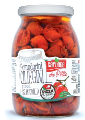 POMODORI CILIEGINI ROSSI SEMIDRIED 950 GR CARBONE