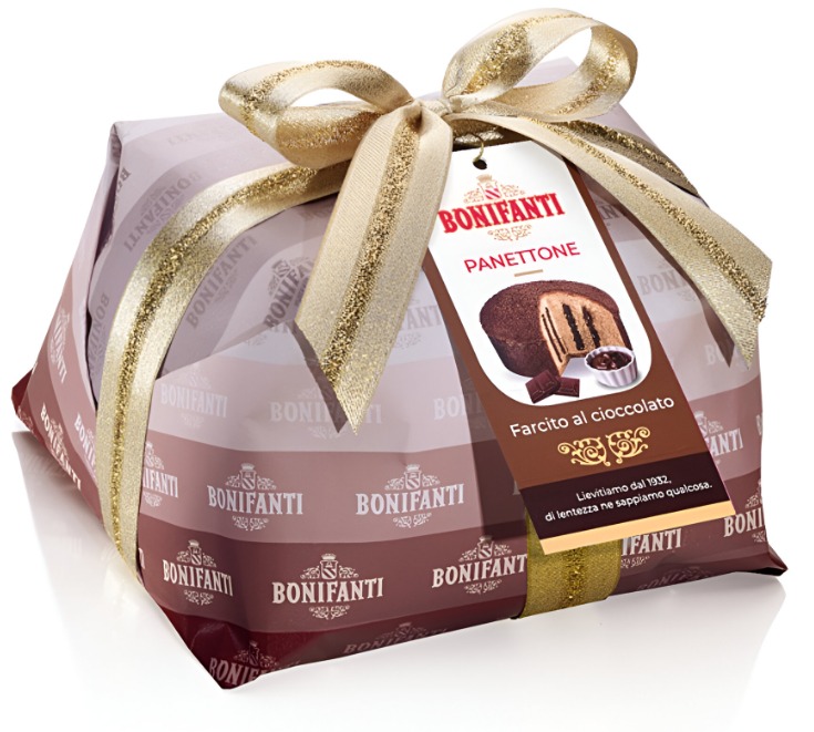 PANETTONE FARCITO AL CIOCCOLATO INCARTO 750G 1x6 BONIFANTI