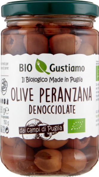 OLIVE NERE PERANZANA DENOCCIOLATE 280 GR (X 5) BIO GUSTIAMO