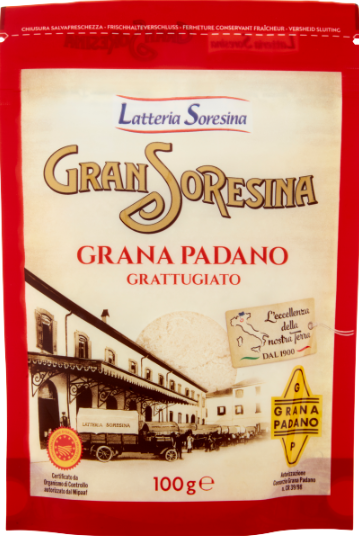 GRANA PADANO DOP GRATTUGIATTO 100 GR SORESINA