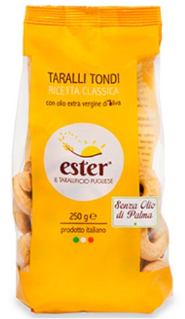 TARALLI TONDI CLASSICI 250 GR (20UDS). ESTER