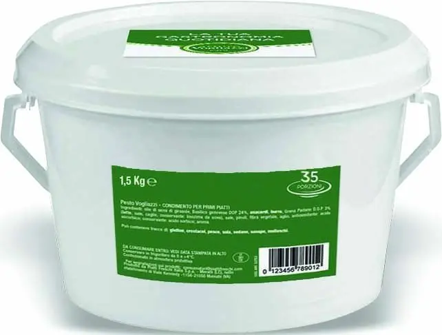 PESTO ALLA GENOVESE DOP SFUSO S/AGLIO 1.5KG - VOGLIAZZI 