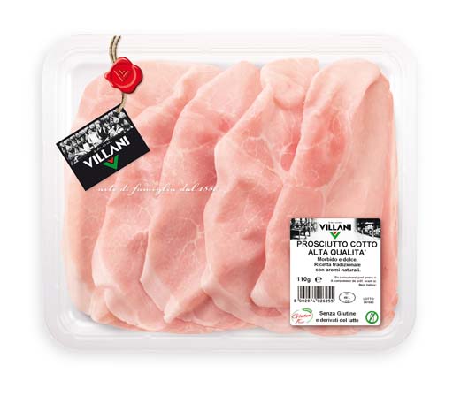 [41009] AFF. PROSCIUTTO COTTO A.Q. 110G-CT8 VILLANI