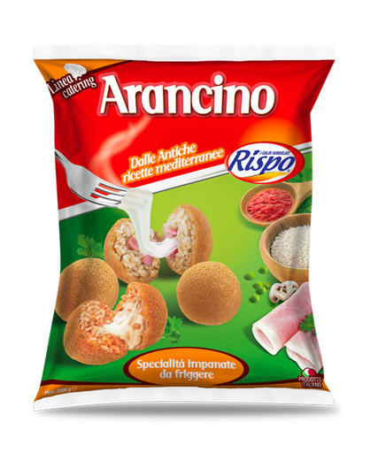 [500155] ARANCINO BIANCO MEDIO 65GR COTTO E MOZZ. 2.5KG (*2) PRONT.