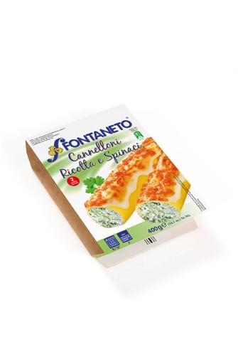 [300402] CANNELLONI MAGRO(ricotta/spinacci) 400grs. FONTANETO