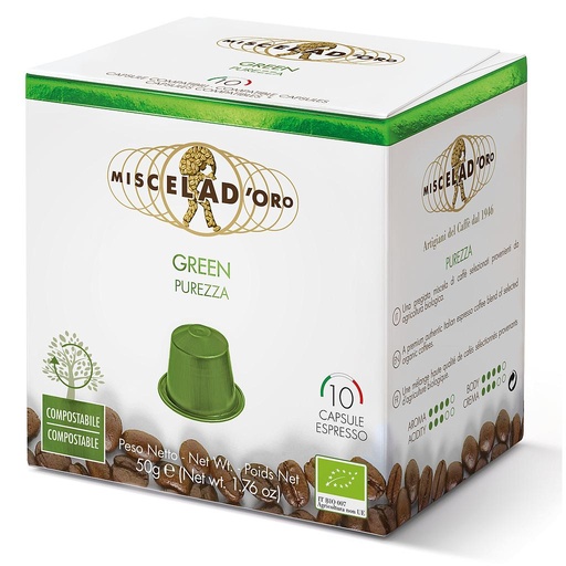 [M243000] Caffè Miscela D'oro GREEN CAPSULE NES 10X5g