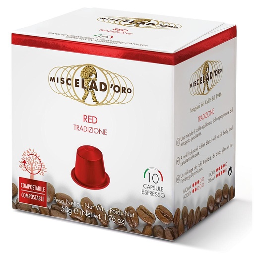 [M545000] Caffè Miscela D'oro RED CAPSULE NES 10X5g