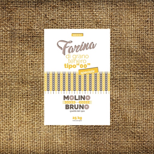 [MB02225] Farina 00 Speciale 25 Kg Molino Bruno