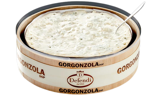 [100190] GORGONZOLA AL CUCCHIAIO LEGNETTO INTERO DEFENDI (12KG)