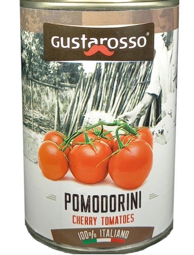 [400628] GUSTAROSSO- POMODORI TONDINI 400GR*24