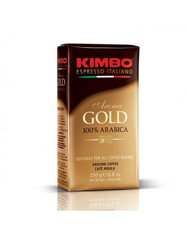 [801012] CAFFÈ  MACINATO GOLD 100% ARABICA (250GR X 6) - KIMBO