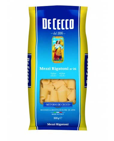 [300142] MEZZI RIGATONI nº26 500g*24 DE CECCO