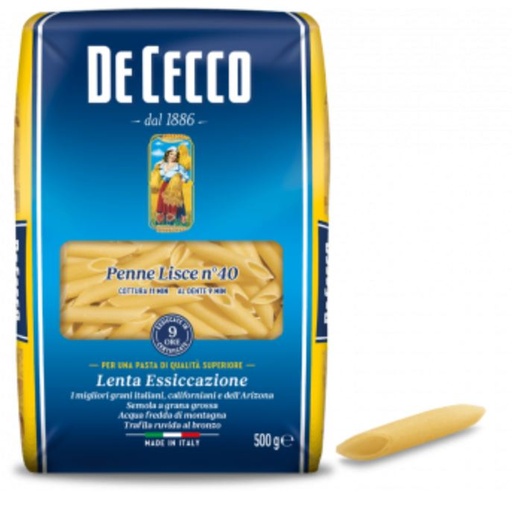 [300098] PENNE LISCE nº40 500g*24 DE CECCO