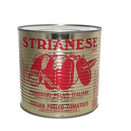 [S09045] POMODORI PELATI "LATTA ORO” (2,5KG x 6 LATAS) - STRIANESE