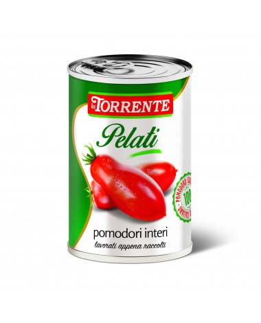 [400137] POMODORI PELATI 24 X 400 grs. LA TORRENTE