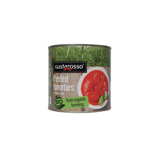 [SI09068] POMODORI PELATI BIO 2,5KG*6 "GUSTAROSSO"