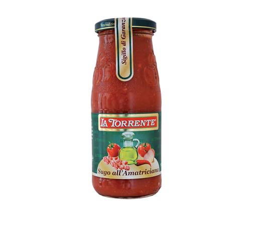 [130230] SUGHI PRONTI AMATRICIANA (330GR x 6) LA TORRENTE