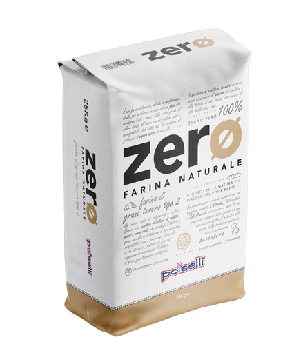 [800113] FARINA LINEA ZERO BEIGE 25Kg TIPO 2 CON GERME DI GRANO- POLSELLI