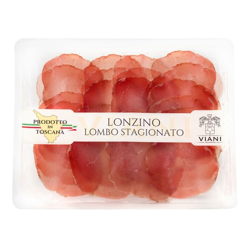 [121550] LONZINO LOMBO SUINO STAGIONATO aff 100g pfisso VIANI