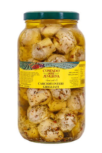 [133204] CARCIOFI INTERI GRIGLIATI VASO (2,9KG x 4) AGRA